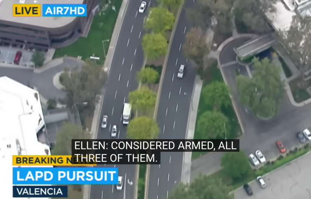 Wild, aggressive chase involving 3 reported grand theft auto suspects ends in Santa Clarita | ABC7