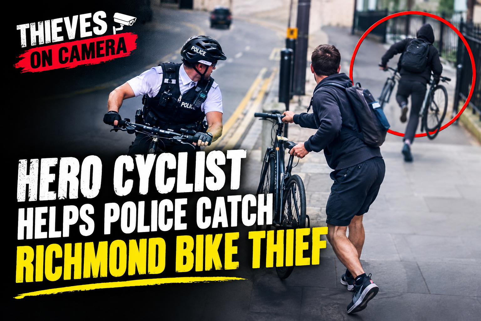 Hero cyclist helps police catch Richmond bike thief on Whitton High Street